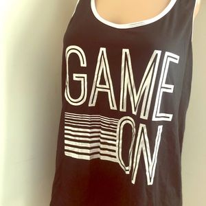 Material Girl Gabe on black tank top